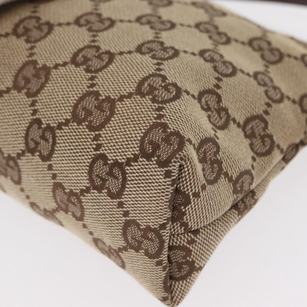 Gucci Pochette GG Canvas, BEIGE, CANVAS, Handbag