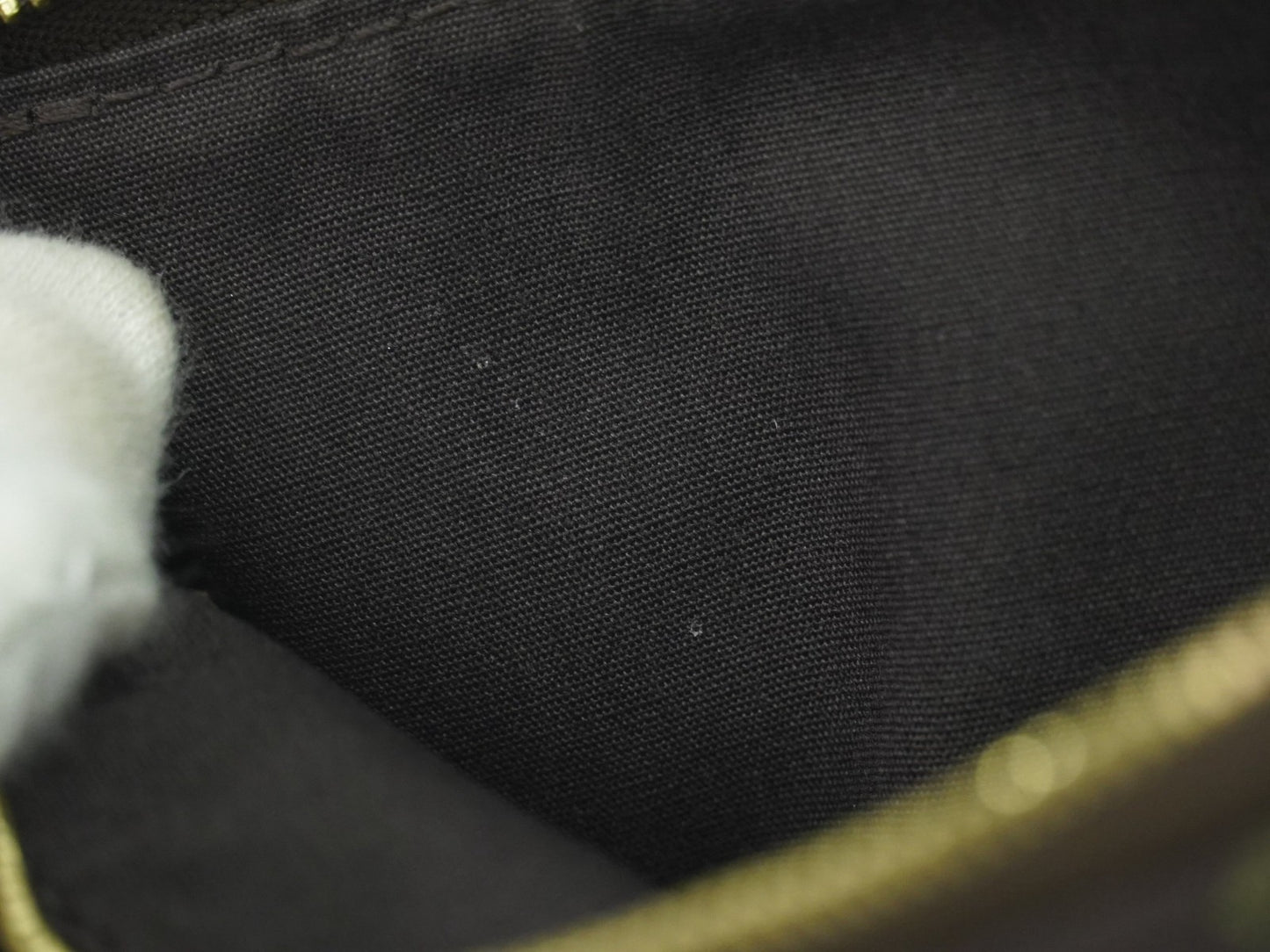 Louis Vuitton Mini pochette accessoire Min Lin Canvas, BROWN, CANVAS, Clutche & pouche