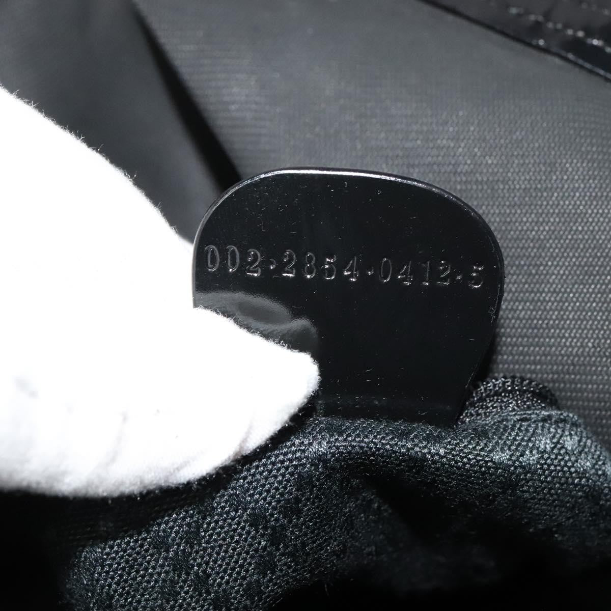 Gucci Vintage Bamboo Handle Tote Nylon, BLACK, NYLON, Tote bag