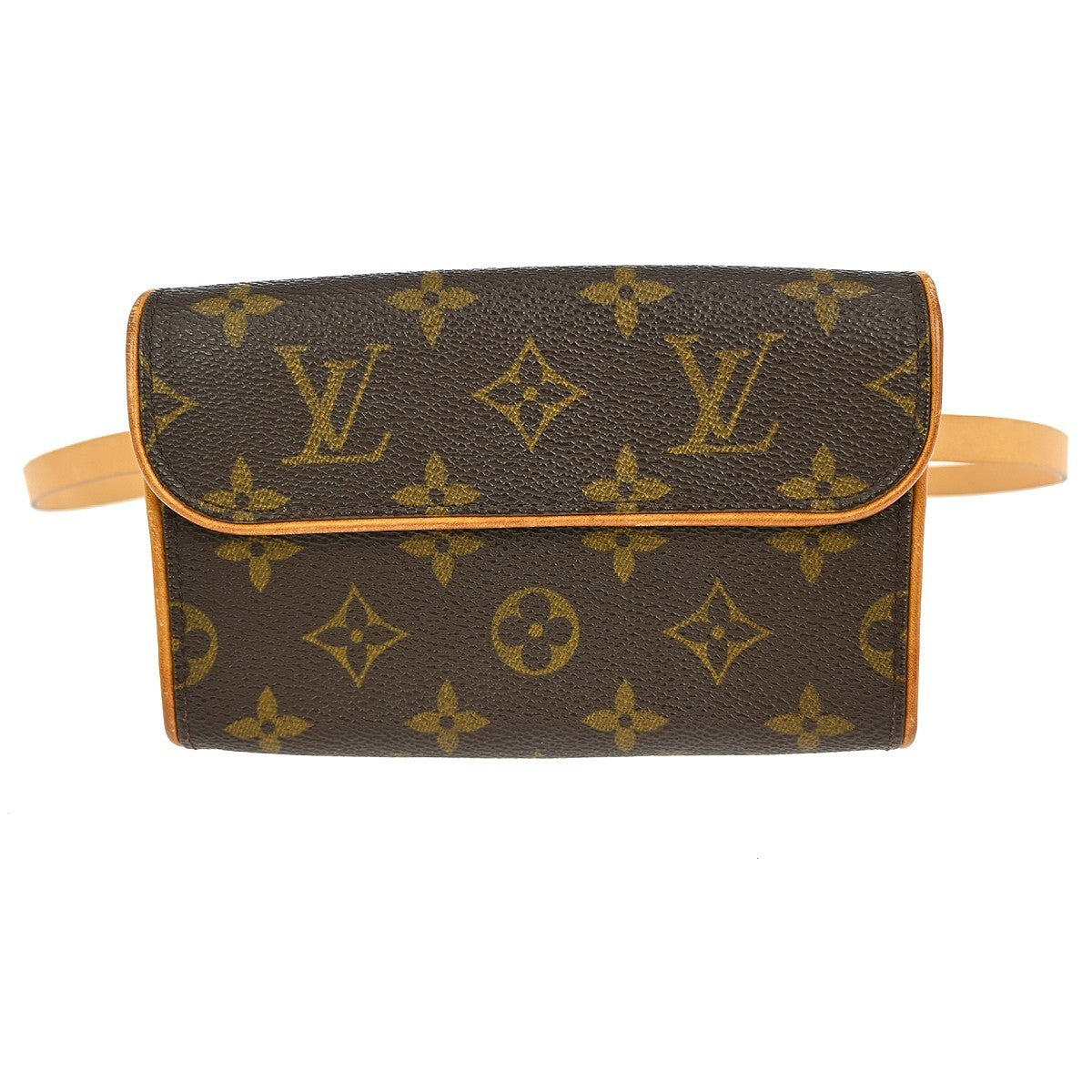 Louis Vuitton Florentine Waist Bag Monogram Canvas, BROWN, CANVAS, Clutche & pouche