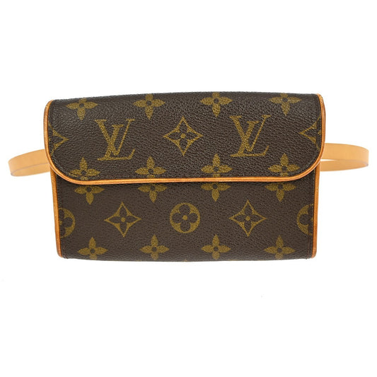 Louis Vuitton Florentine Waist Bag Monogram Canvas, BROWN, CANVAS, Clutche & pouche