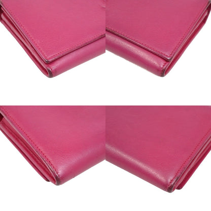 Saint Laurent Belle de Jour Flap Wallet Leather, PINK, LEATHER, Wallets
