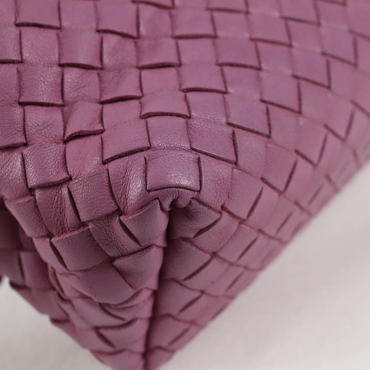 Bottega Veneta Olimpia Crossbody Bag Intrecciato Nappa, PURPLE, LEATHER, Crossbody bag