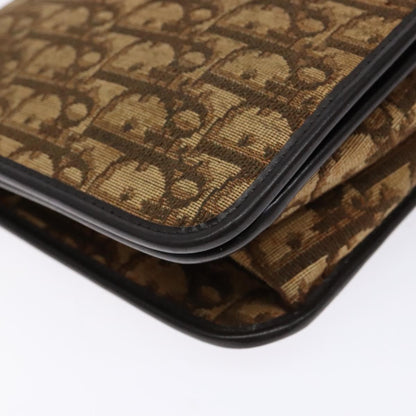 Christian Dior Vintage Trotter Pouch Diorissimo Canvas, BROWN, CANVAS, Clutche & pouche