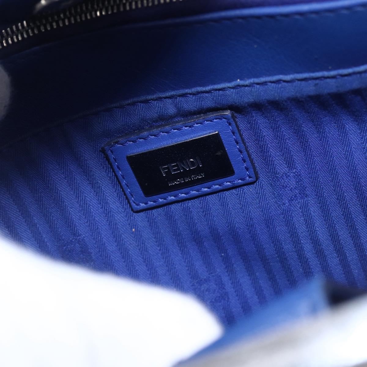 Fendi 2Jours Bag Leather, BLUE, LEATHER, Handbag