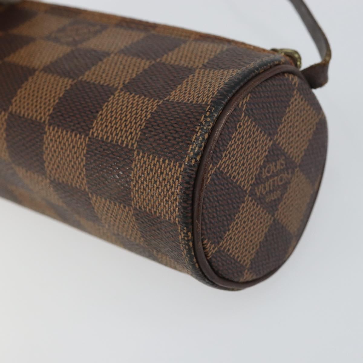 Louis Vuitton Papillon Pochette Damier, BROWN, CANVAS, Clutche & pouche
