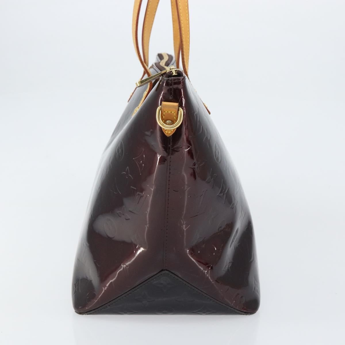 Louis Vuitton Bellevue Handbag Monogram Vernis, BROWN, PATENT_LEATHER, Tote bag