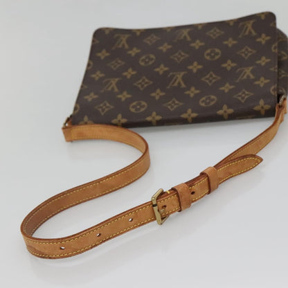 Louis Vuitton Musette Tango Handbag Monogram Canvas, BROWN, CANVAS, Handbag