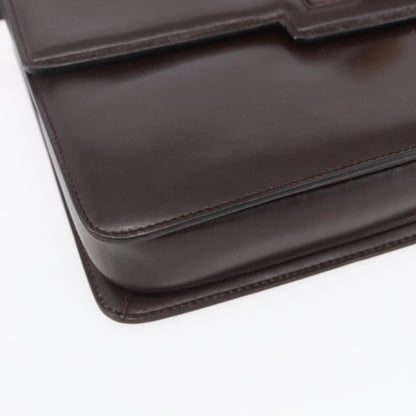 Gucci Vintage Shoulder Bag Leather, BROWN, LEATHER, Shoulder bag