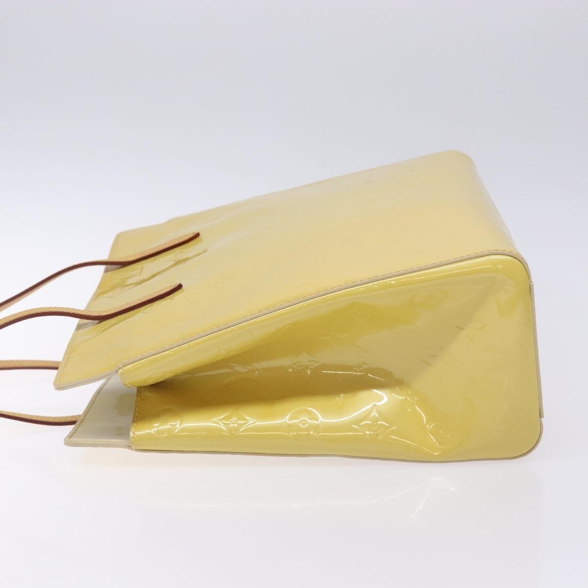 Louis Vuitton Catalina Handbag Monogram Vernis, YELLOW, PATENT_LEATHER, Tote bag
