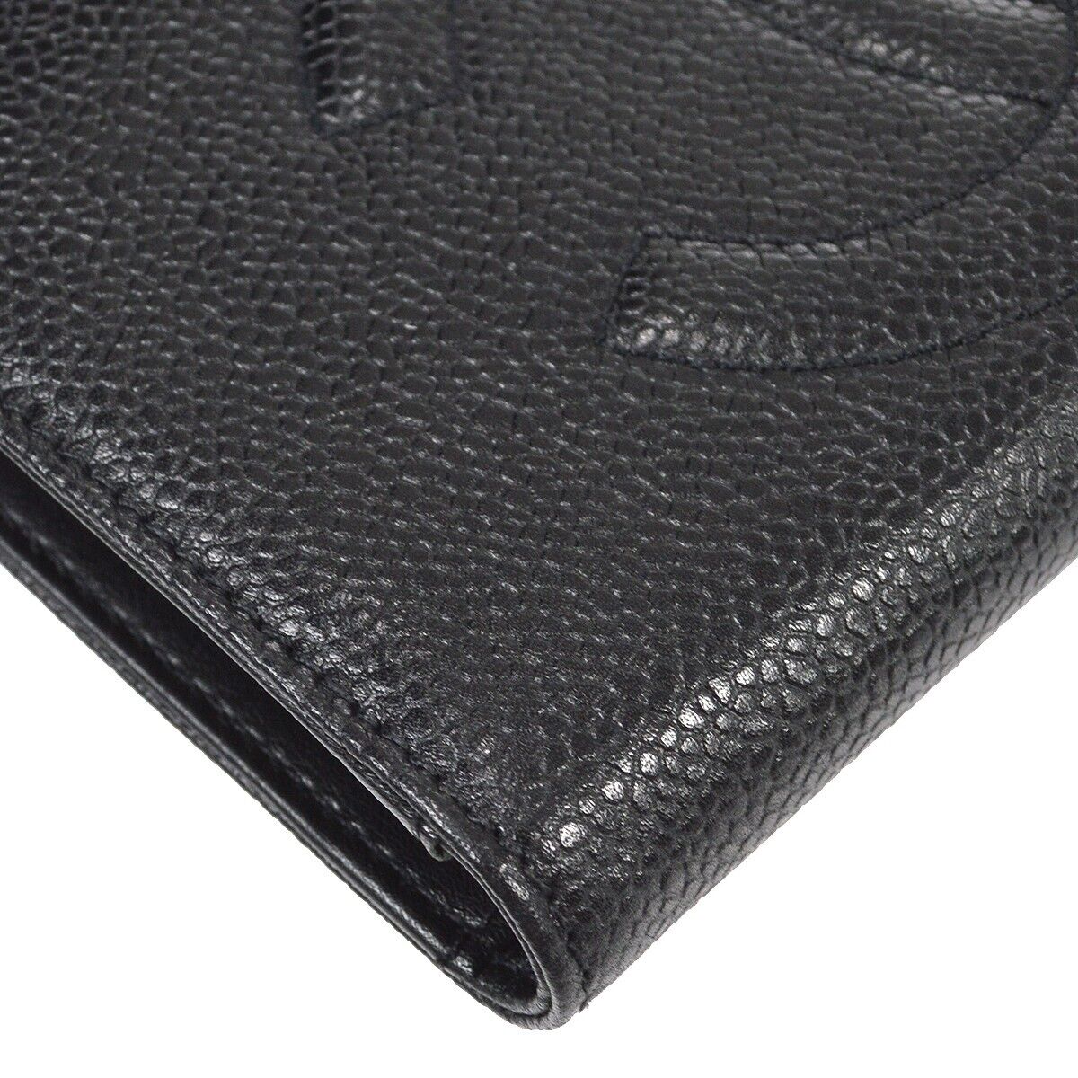 Chanel Timeless CC French Wallet Caviar, BLACK, LEATHER, Wallets