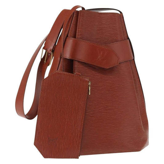 Louis Vuitton Vintage Sac d'Epaule Handbag Epi Leather, BROWN, LEATHER, Shoulder bag
