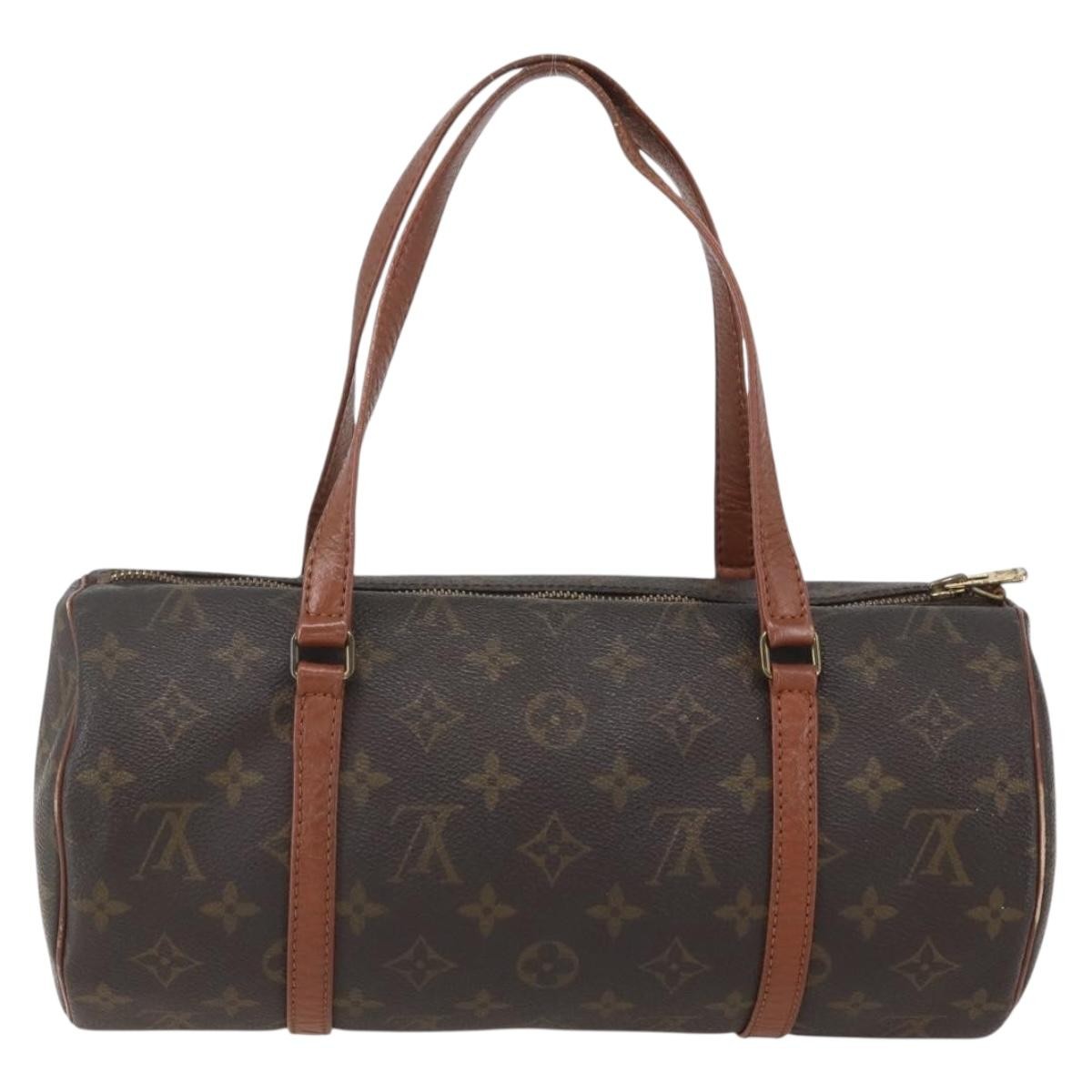Louis Vuitton Papillon Handbag Monogram Canvas, BROWN, CANVAS, Handbag