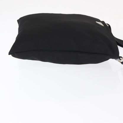 Prada Zip Top Messenger Bag Tessuto, BLACK, NYLON, Shoulder bag