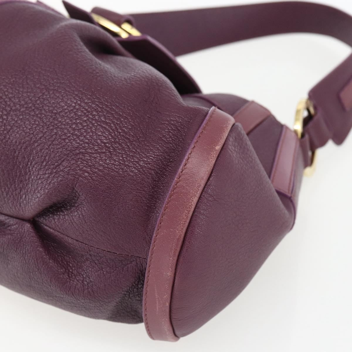 Bvlgari Chandra Satchel Leather, PURPLE, LEATHER, Shoulder bag