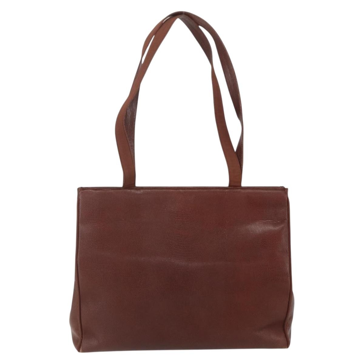 Salvatore Ferragamo Vala Shoulder Bag Leather, BROWN, LEATHER, Shoulder bag