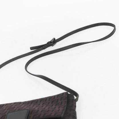 Fendi Vintage Flap Crossbody Bag Zucchino Canvas, BROWN, CANVAS, Shoulder bag