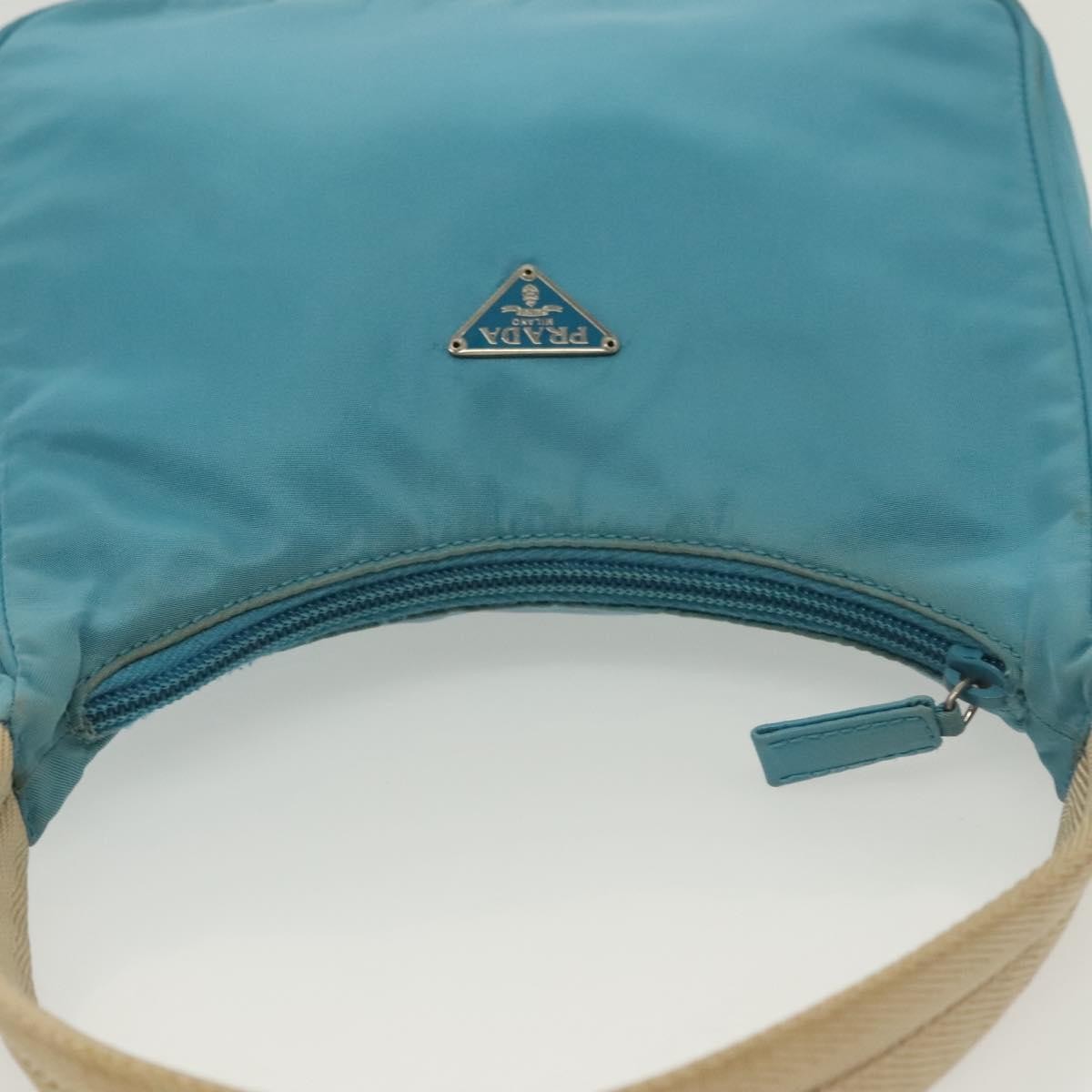 Prada Hobo Tessuto, BLUE, NYLON, Handbag