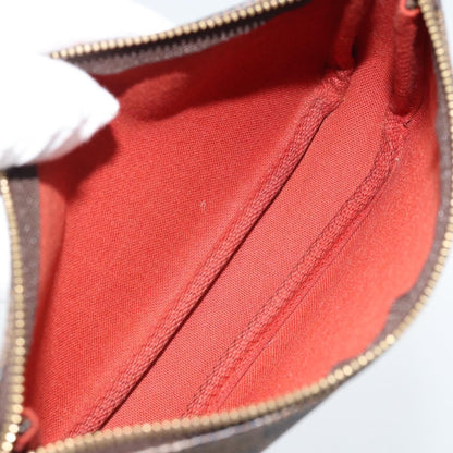 Louis Vuitton Mini pochette accessoires Damier Canvas, Brown, Canvas, Clutch