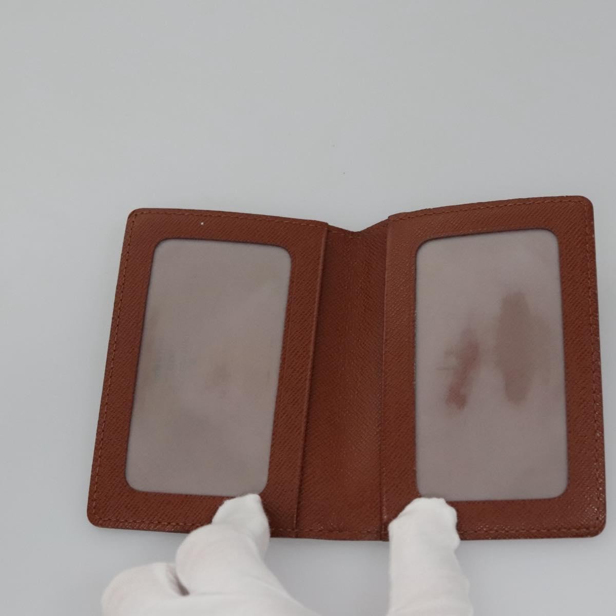 Louis Vuitton Vertical ID Card Holder Canvas, BROWN, CANVAS, Card Holders