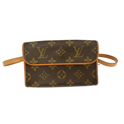 Louis Vuitton Florentine Waist Bag Monogram Canvas, BROWN, CANVAS, Clutche & pouche