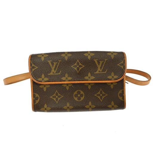 Louis Vuitton Florentine Waist Bag Monogram Canvas, BROWN, CANVAS, Clutche & pouche