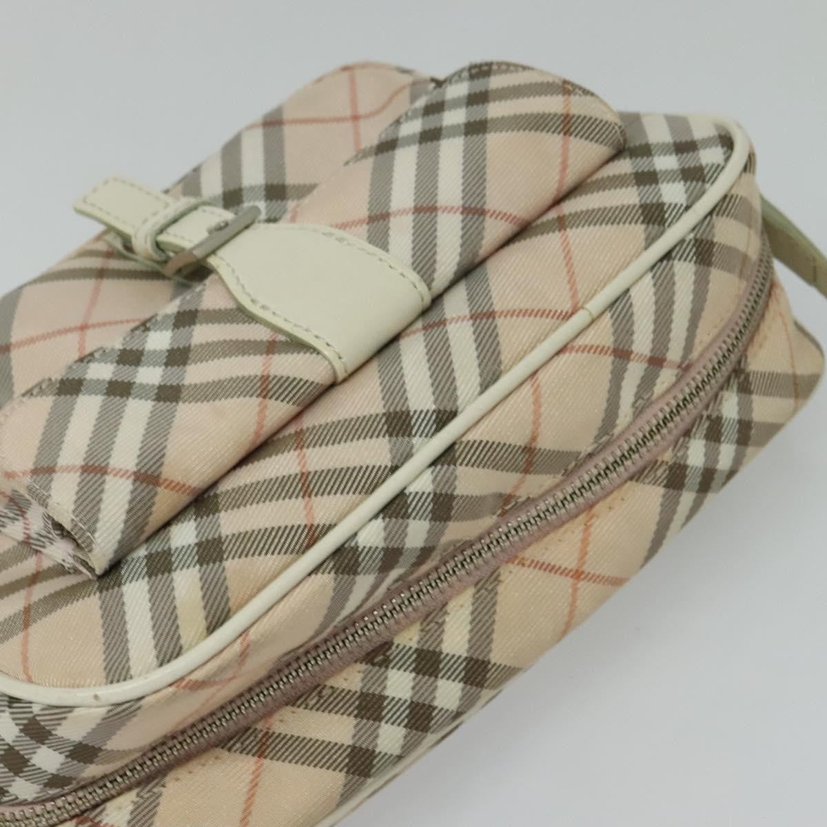 Burberry Nova Check Blue Label Canvas, PINK, CANVAS, Shoulder bag