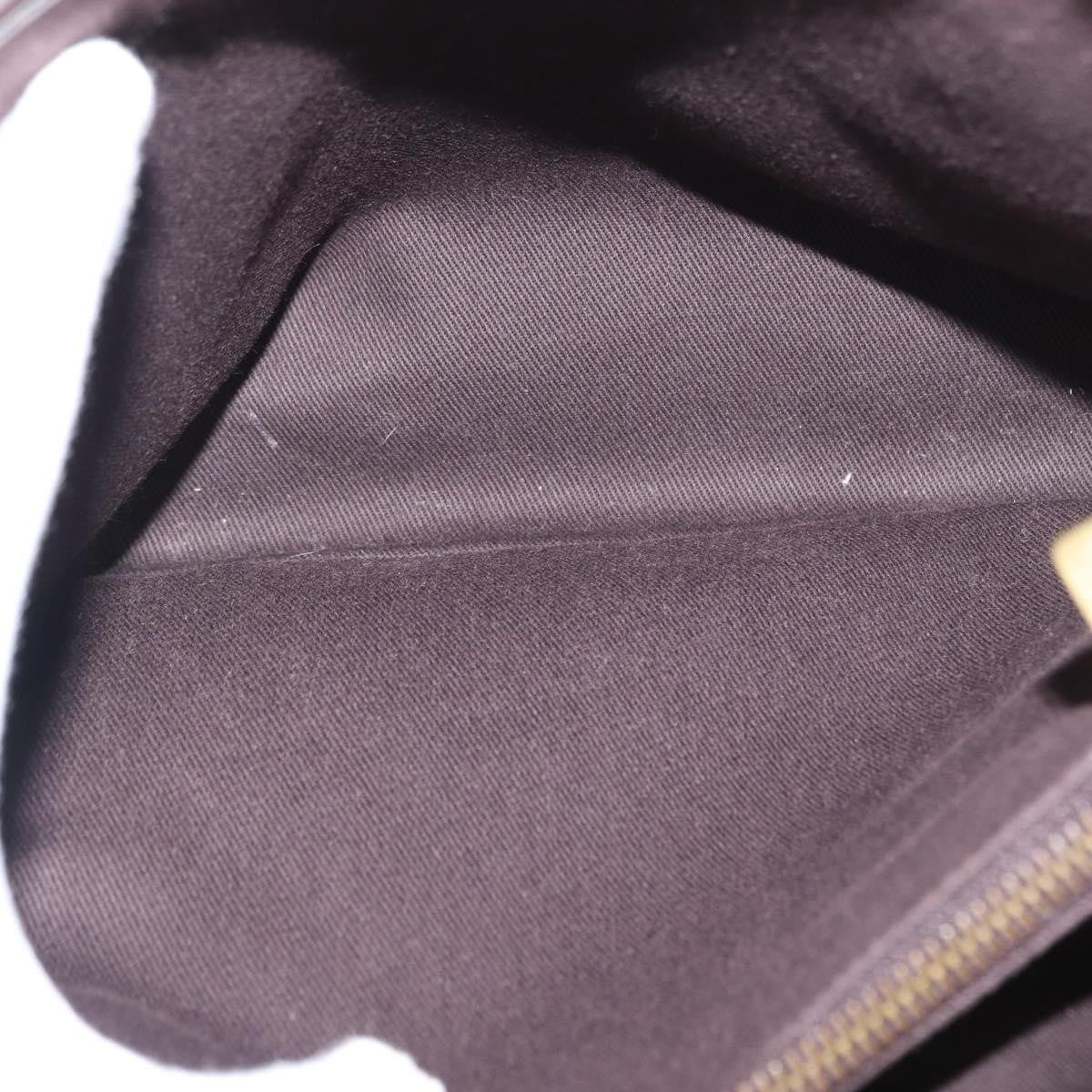 Celine Vintage Macadam Handbag Canvas, BEIGE, CANVAS, Handbag