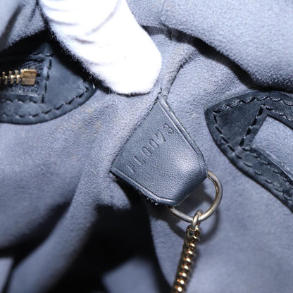 Louis Vuitton Petit Bucket Bag Epi Leather, BLACK, LEATHER, Tote bag