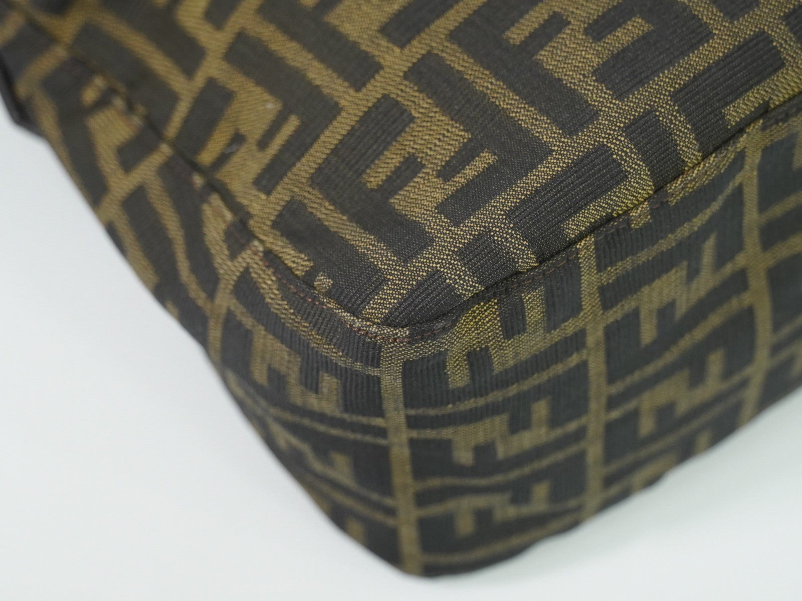 Fendi Vintage Zucca Zucca canvas, BROWN, CANVAS, Handbag