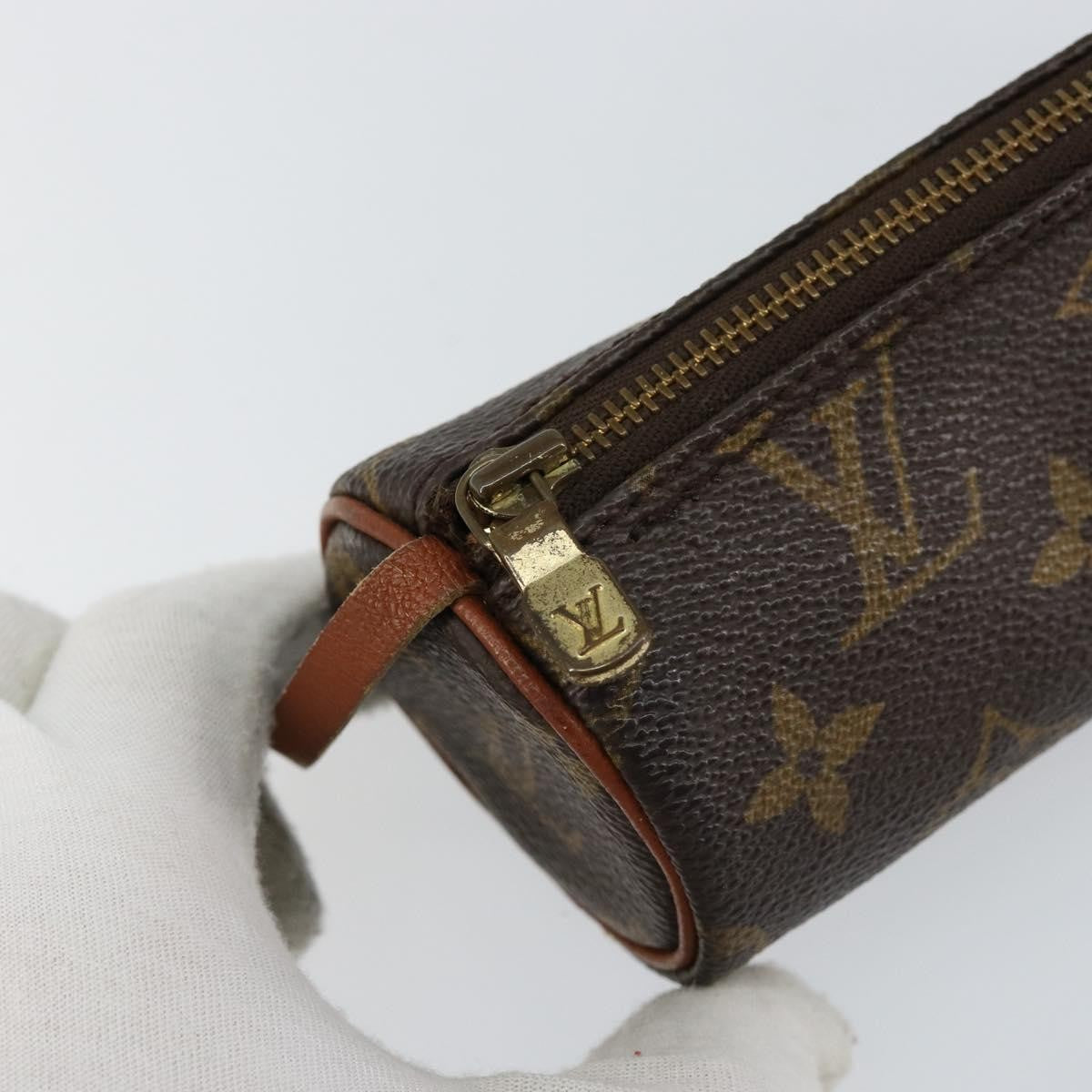 Louis Vuitton Papillon Pochette Monogram Canvas, BROWN, CANVAS, Clutche & pouche