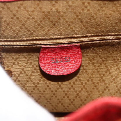 Gucci Gucci bamboo backpack daim, Red, Suede, Backpack