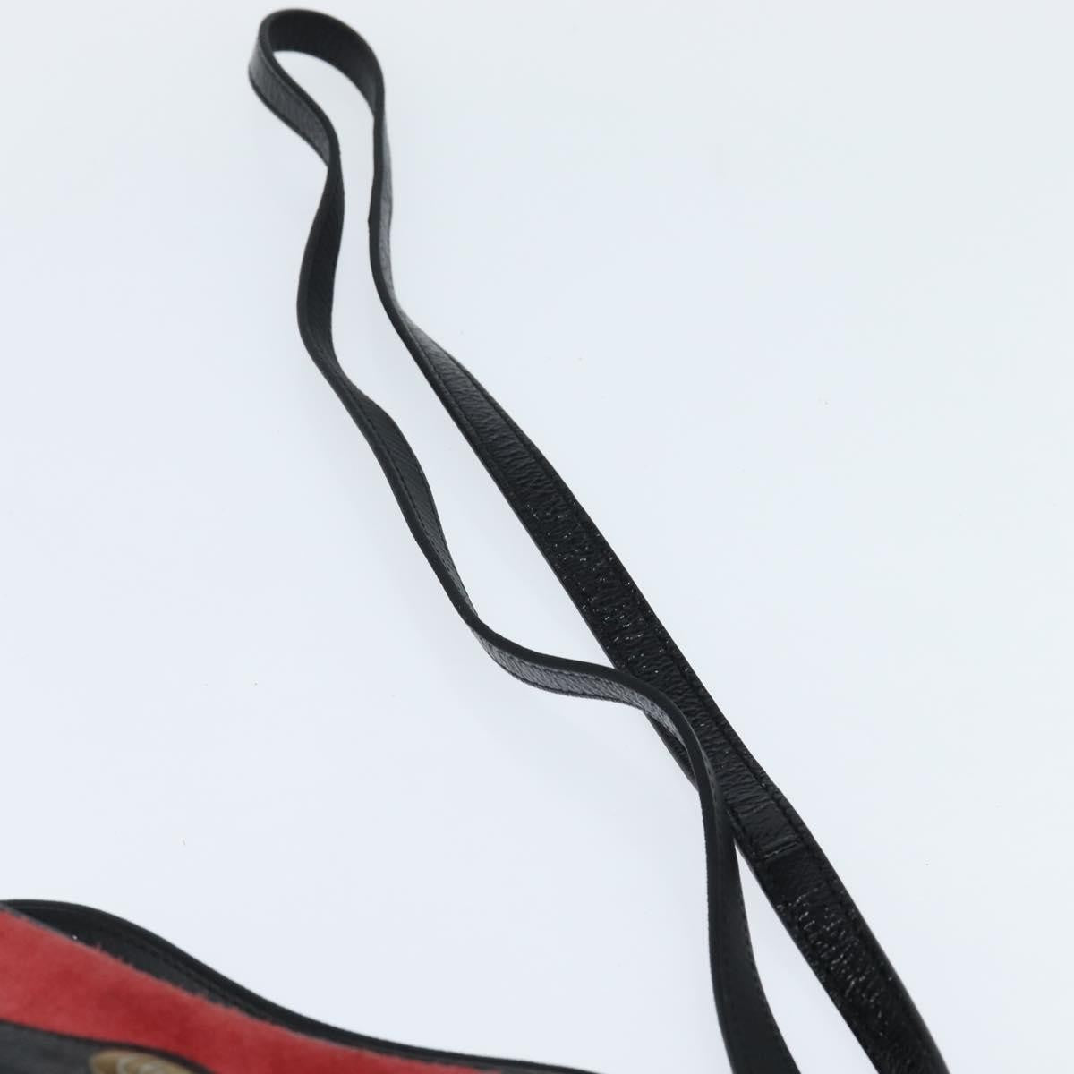 Gucci Ophidia Shoulder Bag Suede, RED, SUEDE, Shoulder bag