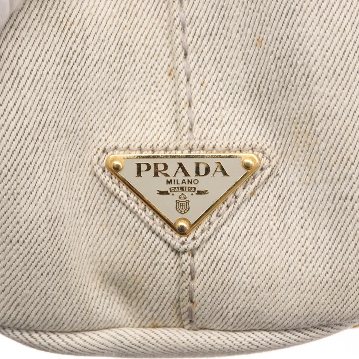 Prada Canapa Convertible Tote Canvas, GRAY, CANVAS, Tote bag
