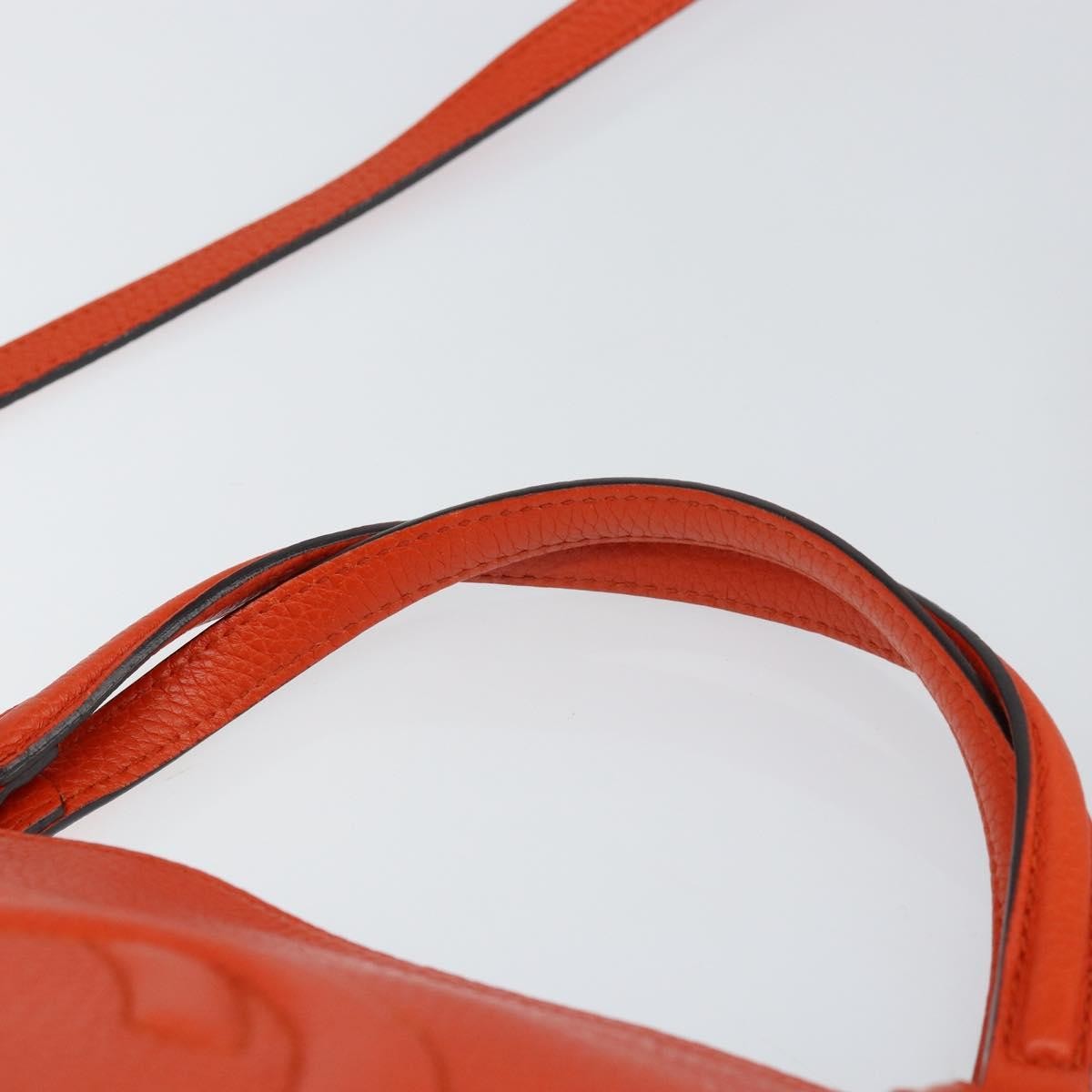 Gucci Soho Convertible Top Handle Bag Leather, ORANGE, LEATHER, Handbag