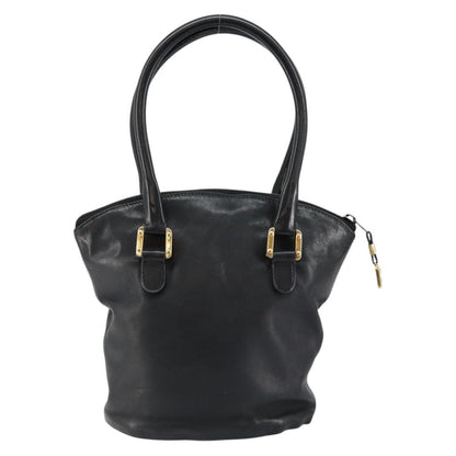 Loewe Anagram handbag Leather, BLACK, LEATHER, Handbag