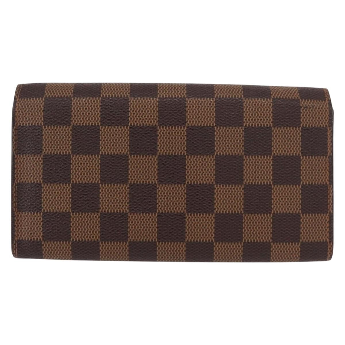 Louis Vuitton Sarah Wallet NM Damier, BROWN, CANVAS, Wallets