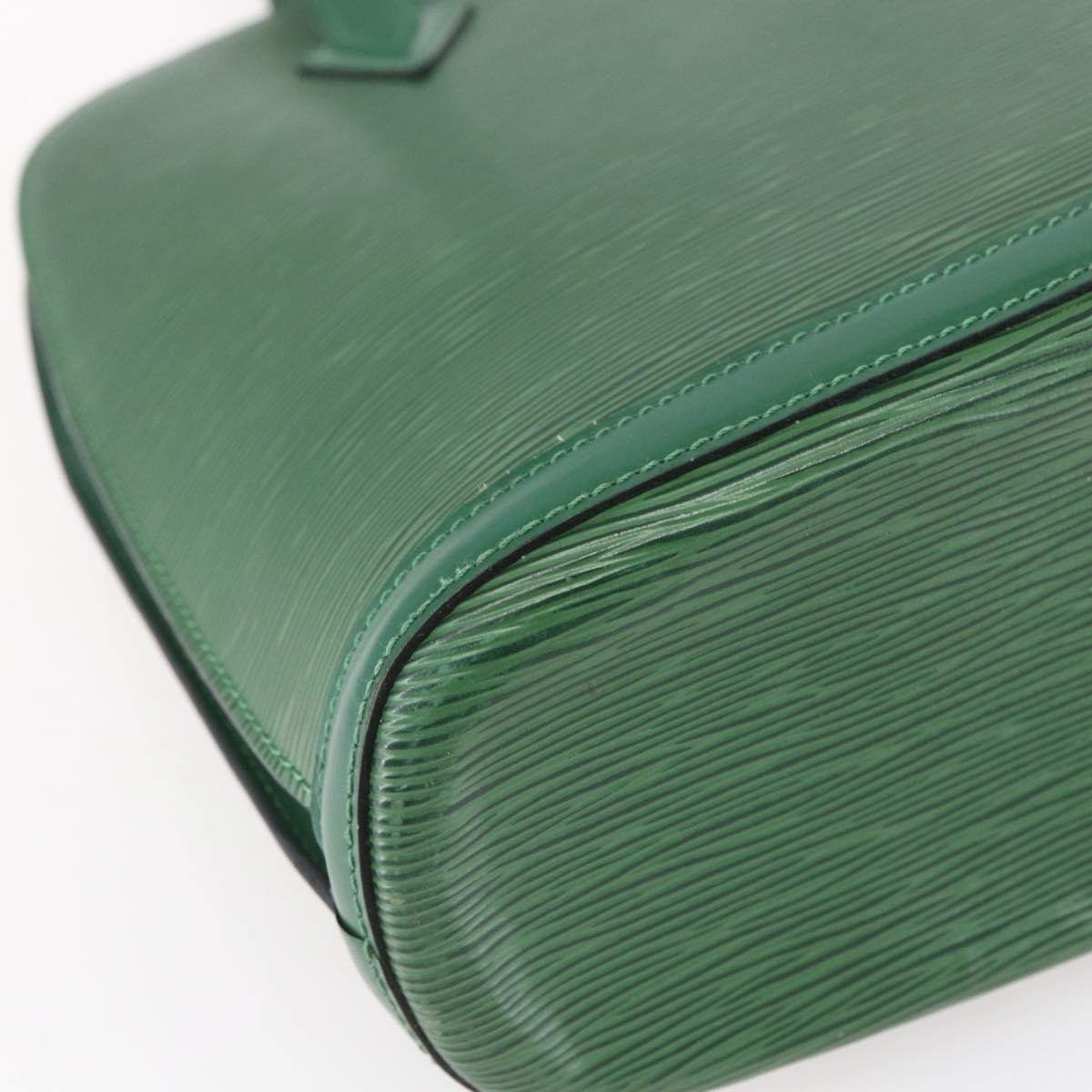Louis Vuitton Lussac Handbag Epi Leather, GREEN, LEATHER, Shoulder bag