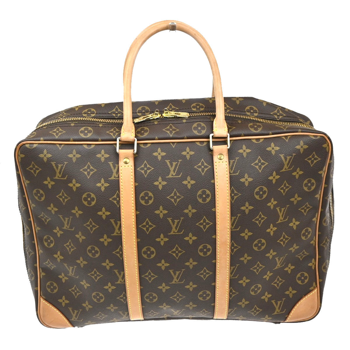 Louis Vuitton Sirius Handbag Monogram Canvas, BROWN, CANVAS, Travel bag