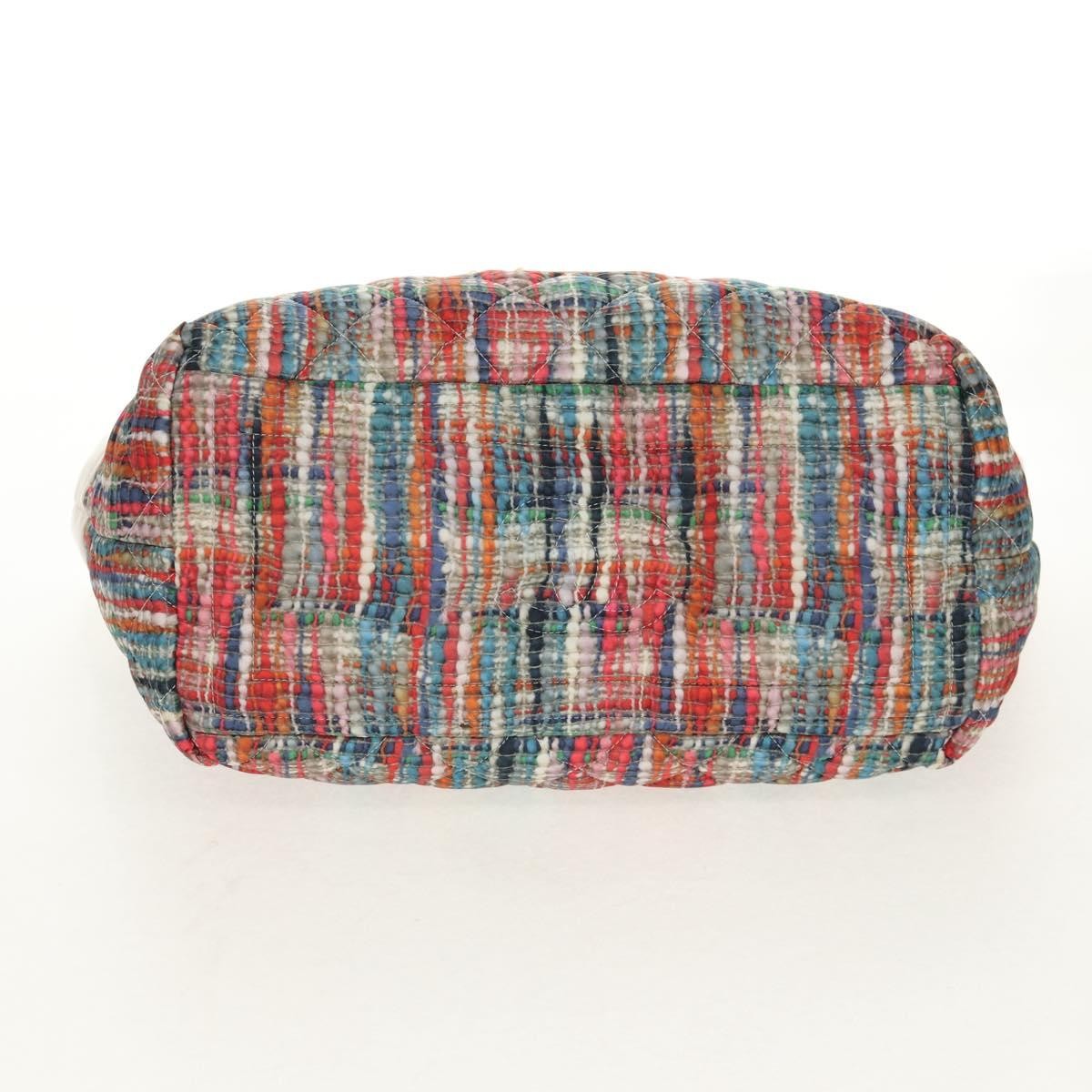 Chanel Coco Cocoon Reversible Tote Quilted Printed Nylon, WHITE, NYLON, Tote bag