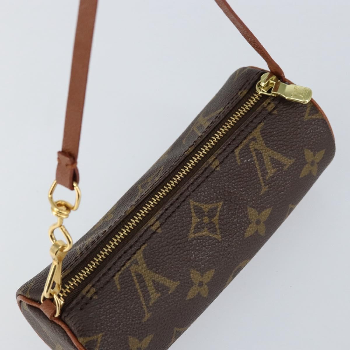 Louis Vuitton Papillon Pochette Monogram Canvas, BROWN, CANVAS, Clutche & pouche