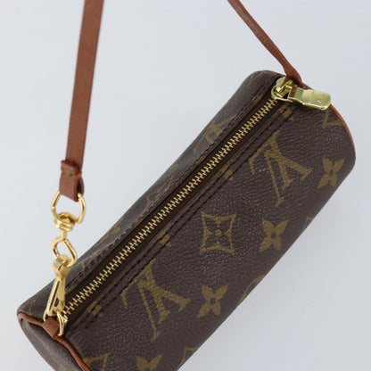 Louis Vuitton Papillon Pochette Monogram Canvas, BROWN, CANVAS, Clutche & pouche