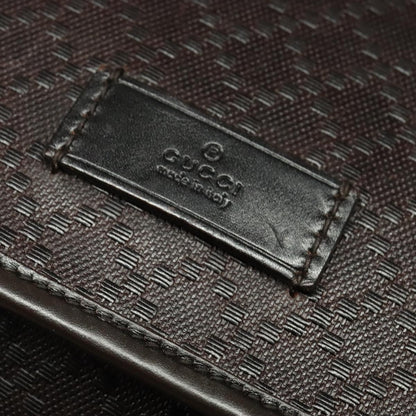 Gucci Lux Flap Messenger Bag Diamante Leather, BROWN, LEATHER, Crossbody bag