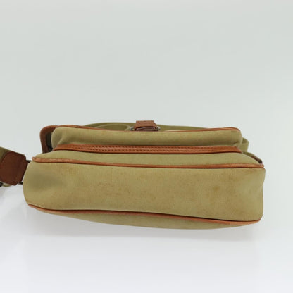 Burberry Front Pocket Messenger Bag Canvas, BEIGE, CANVAS, Shoulder bag