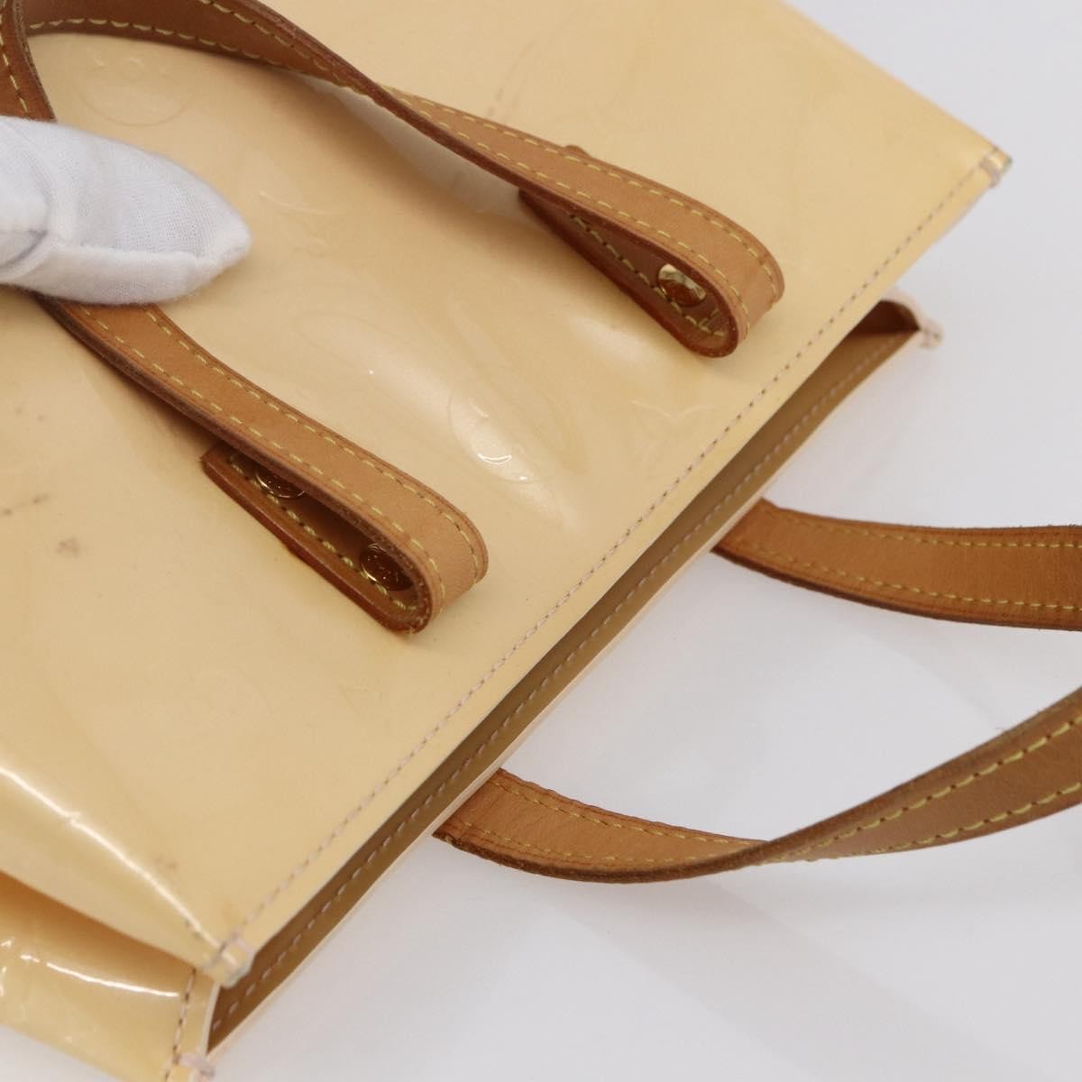 Louis Vuitton Reade Handbag Monogram Vernis, BEIGE, PATENT_LEATHER, Handbag