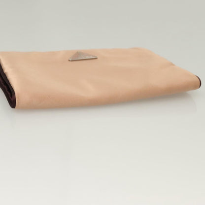 Prada Vintage Pouch Satin, BEIGE, SATIN, Clutche & pouche