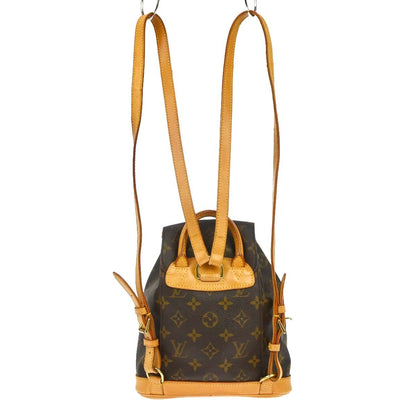 Louis Vuitton Vintage Montsouris Backpack Monogram Canvas, Brown, Canvas, Backpack