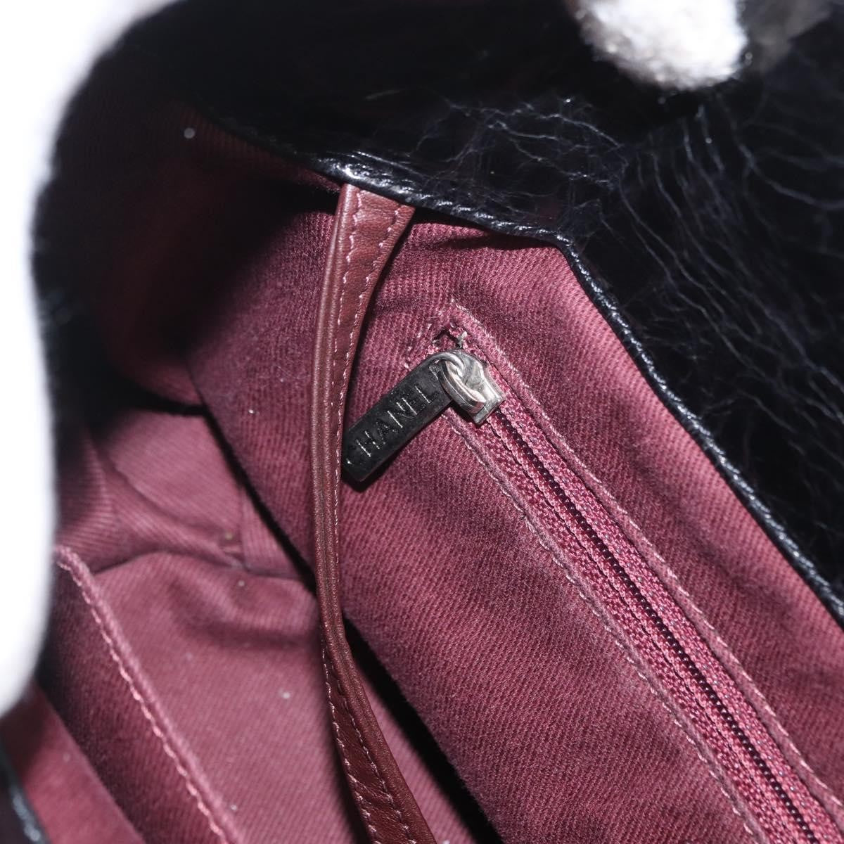 Chanel In The Mix Tote Quilted Iridescent Calfskin, BLACK, LEATHER, Shoulder bag