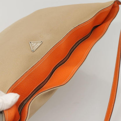 Prada Flat Tote Canvas, BEIGE, CANVAS, Tote bag