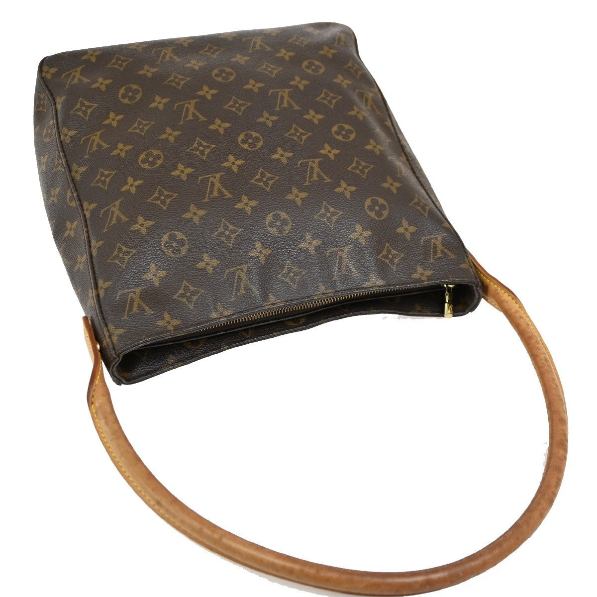 Louis Vuitton Looping Handbag Monogram Canvas, BROWN, CANVAS, Handbag
